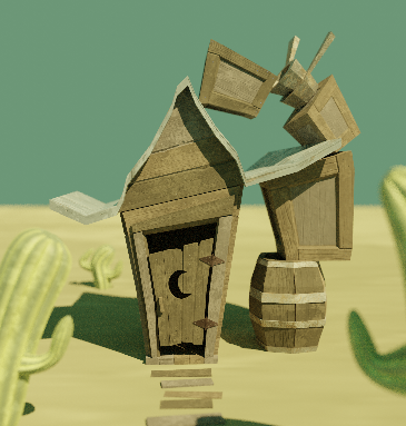 Cartoon Outhouse